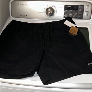 Vans Classic Black Stretch Waist Shorts with Pockets Men’s XL NWT